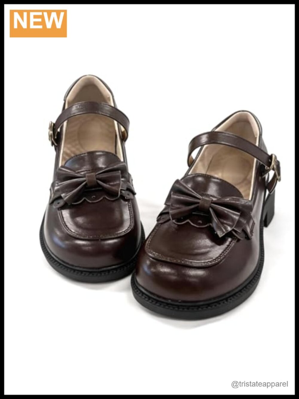 Kawaii Lolita Bows Low Heels Ankle Strap Mary Jane Shoes for Women